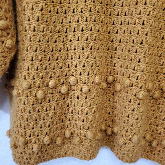 Garnet Hill Recycled-Cashmere Bobble-Stitch Women's Oversized Sweater Size Small - Picture 5 of 13